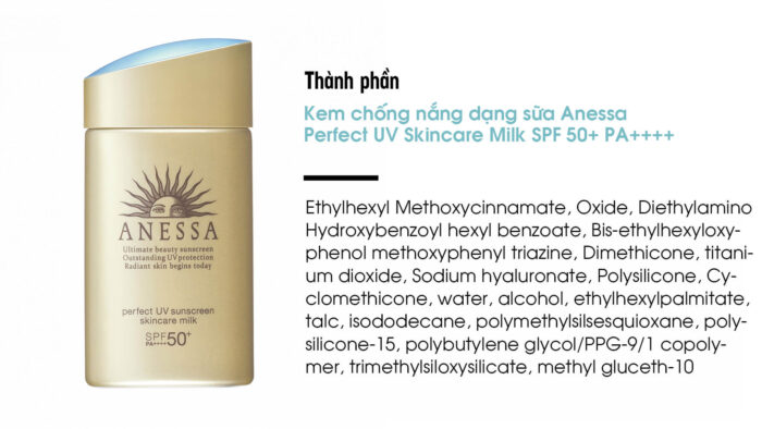 Kem chống nắng dạng sữa Anessa Perfect UV Skincare Milk SPF 50+ PA++++ dùng được cho bà bầu không?
