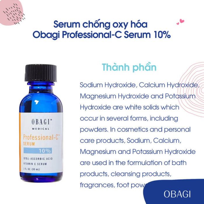 Serum chống oxy hóa, làm sáng và đều màu da Obagi Professional-C Serum 10% 